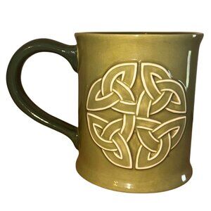 Celtic Knot Irish Blessing Green Ceramic Mug 10 Oz Grasslands Road